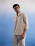 Men's Cream Pure Cotton Plain Shirt